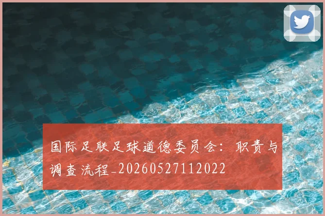国际足联足球道德委员会:职责与调查流程_20260527112022